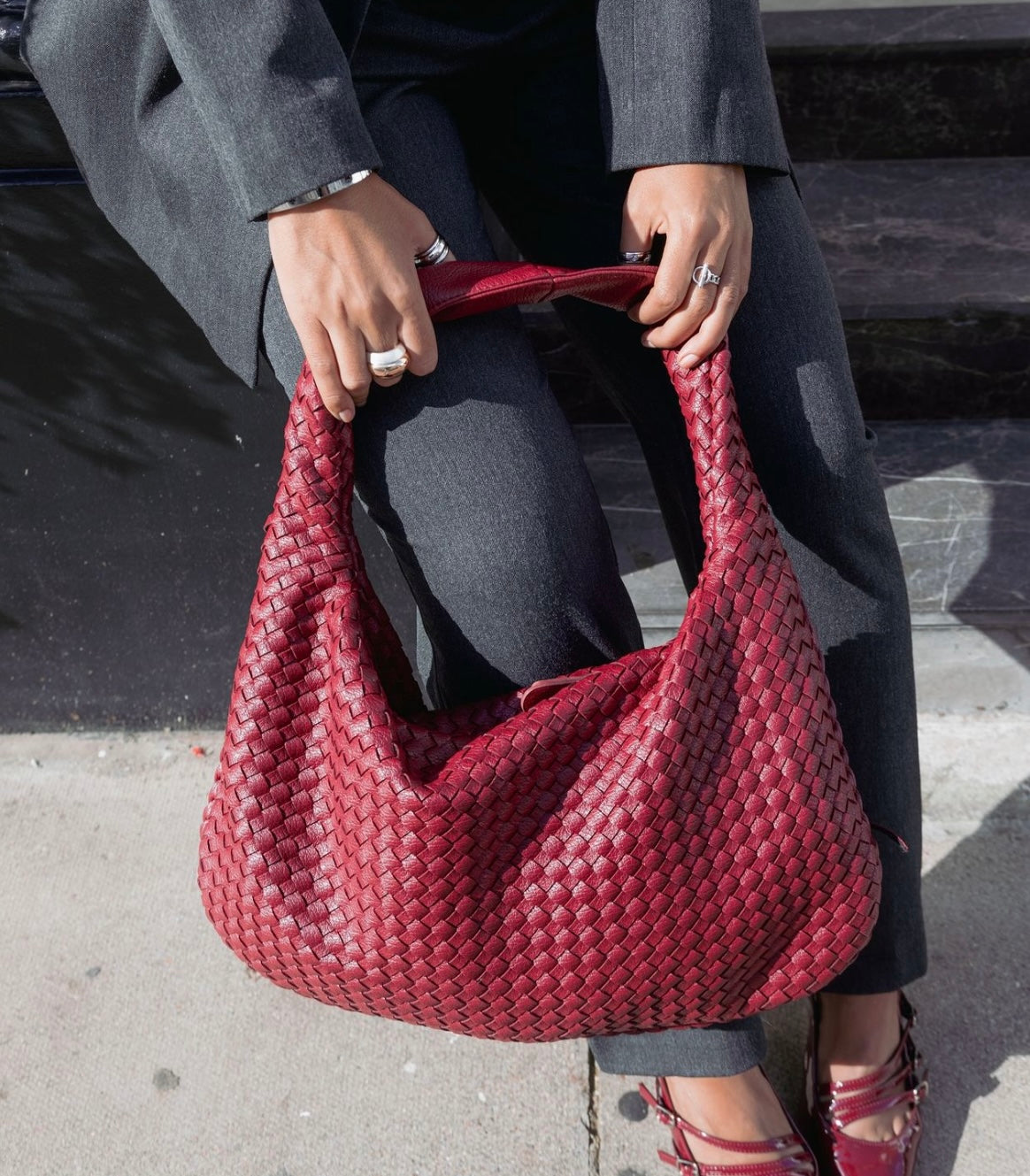 Anastasia Tote Red Wine